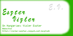 eszter vizler business card